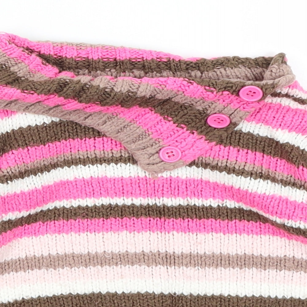 Cherokee Baby Brown Striped  Pullover Jumper Size 18-24 Months