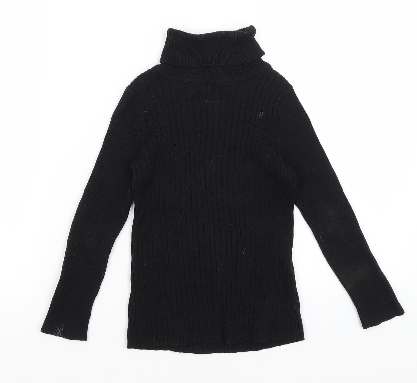 George Girls Black   Basic T-Shirt Size 4-5 Years