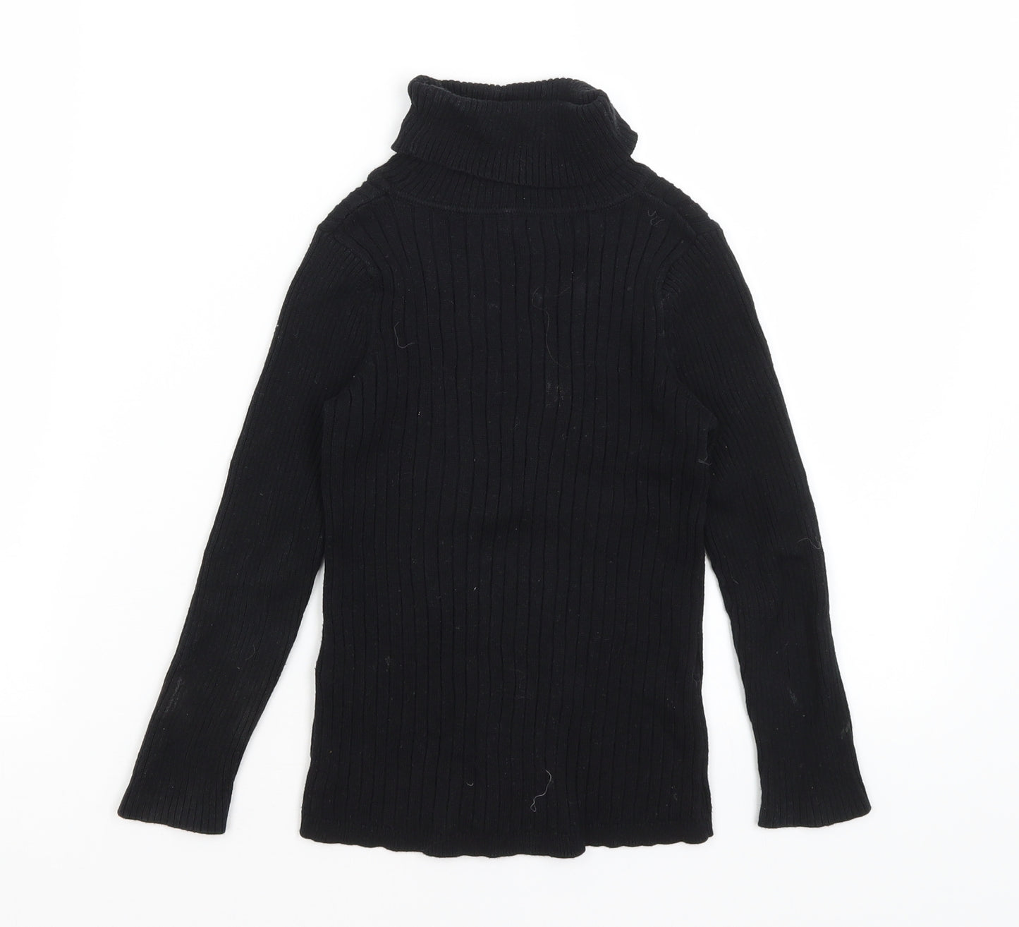 George Girls Black   Basic T-Shirt Size 4-5 Years