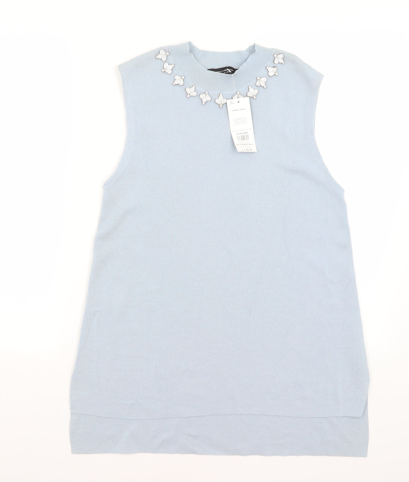 Dorothy Perkins Womens Blue   Basic Tank Size 16