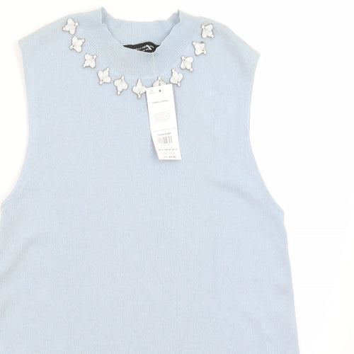 Dorothy Perkins Womens Blue   Basic Tank Size 16