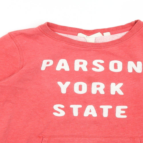 H&M Womens Red   Pullover Jumper Size M
