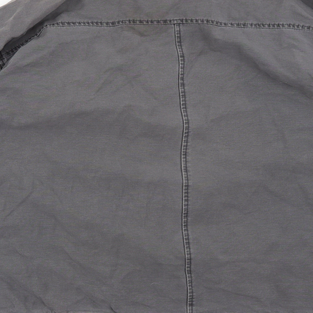 Kickers Mens Grey   Overcoat Coat Size 4XL