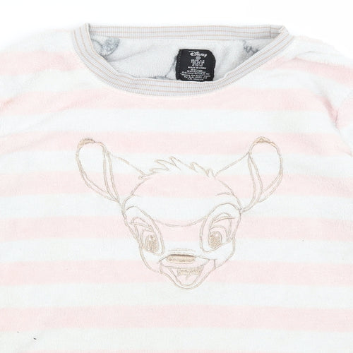 Disney Womens Grey Striped  Pullover Jumper Size XS  - Bambi
