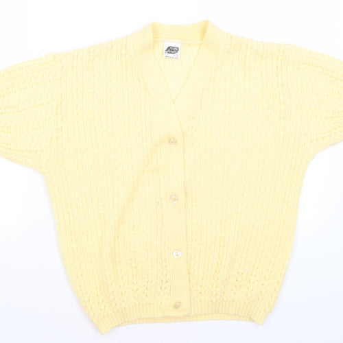 LK Womens Yellow   Cardigan Jumper Size S