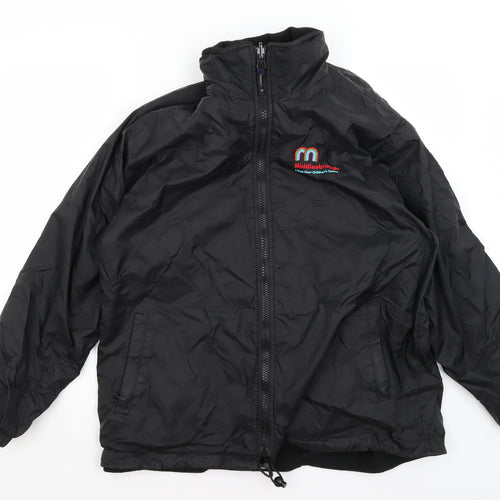 Uneek Mens Black   Rain Coat Coat Size M
