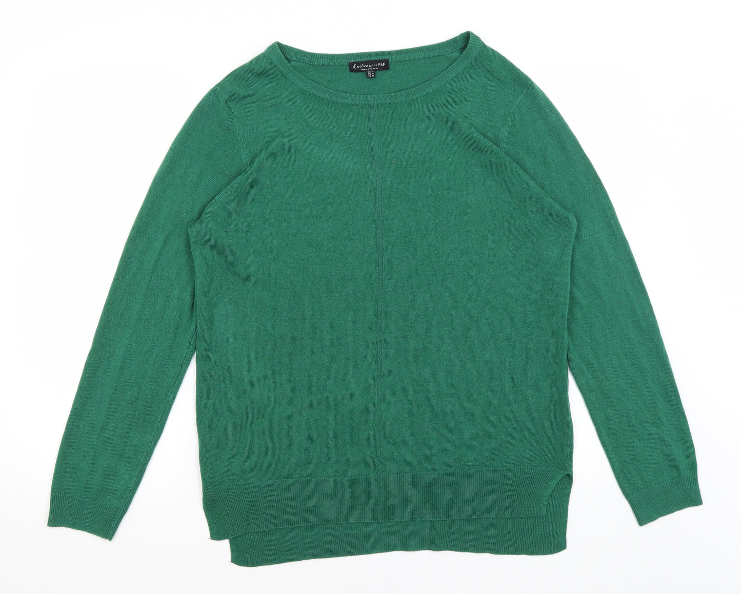 F&F Womens Green   Pullover Jumper Size 14