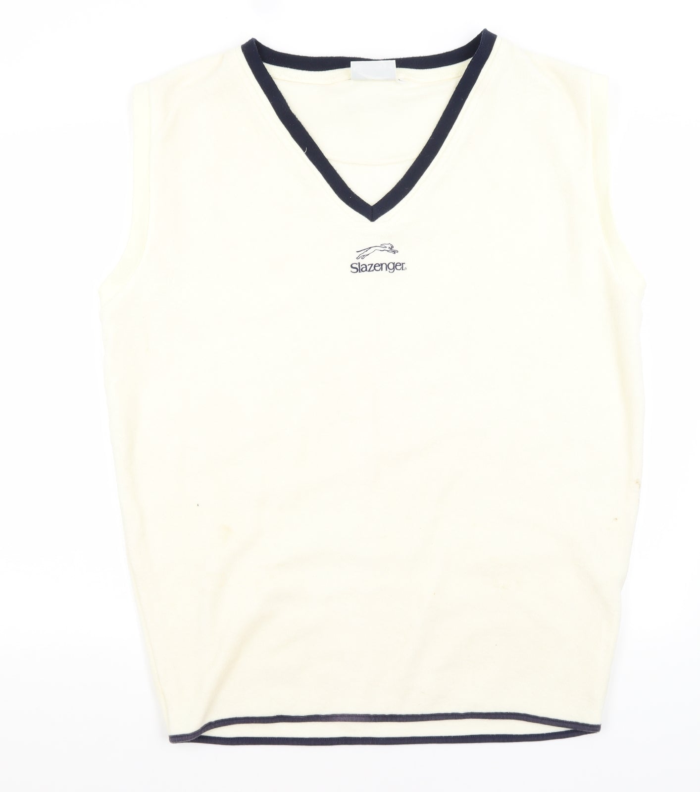 Slazenger Mens Ivory   Vest Jumper Size L