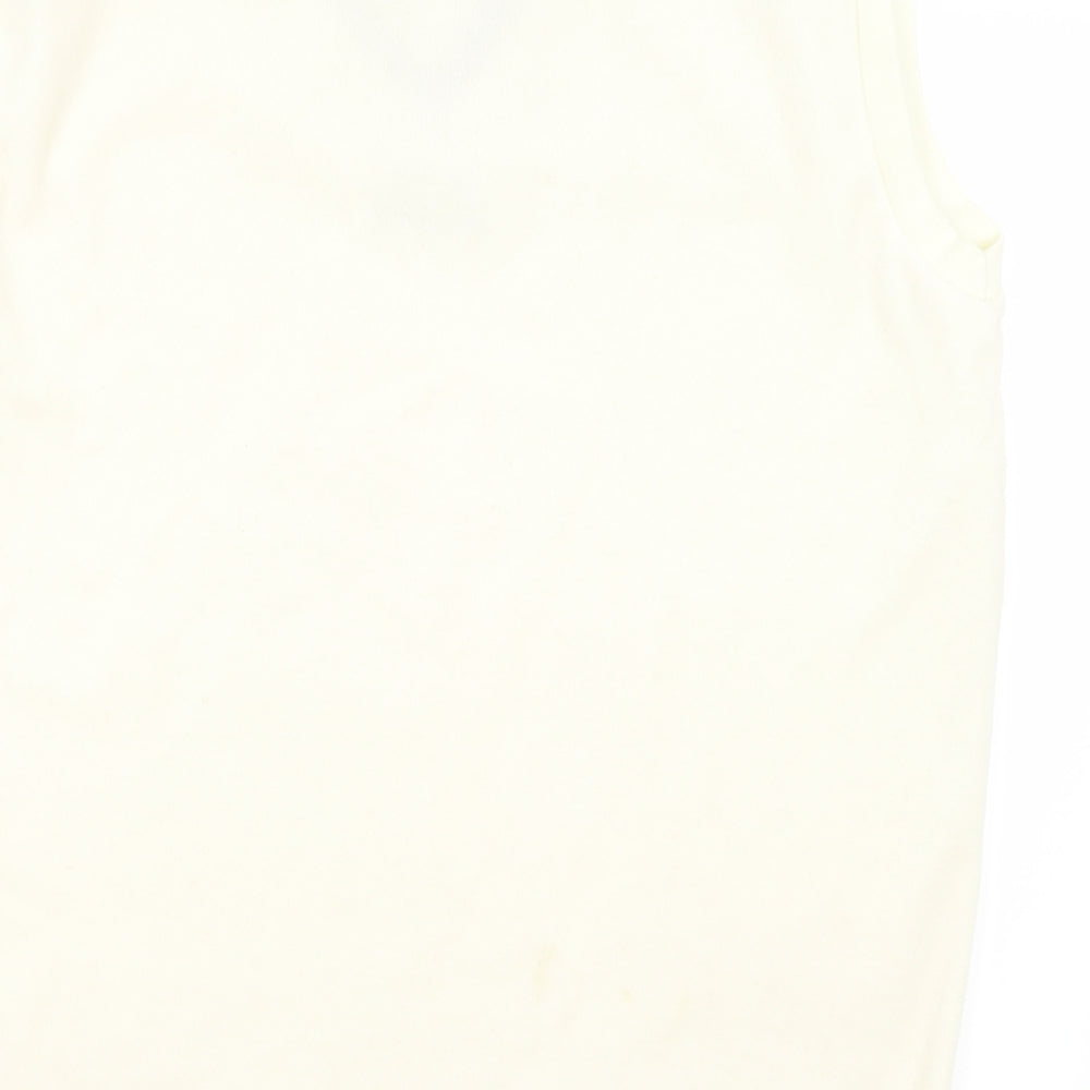 Slazenger Mens Ivory   Vest Jumper Size L