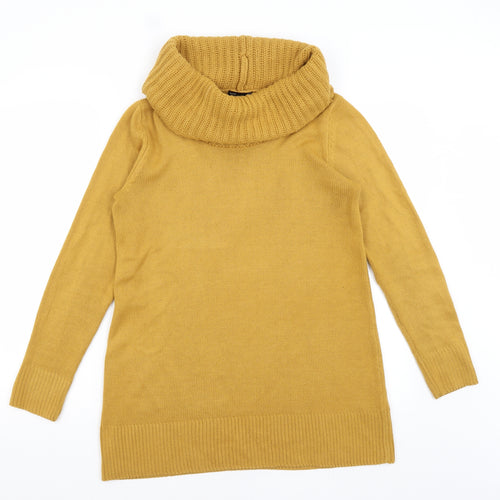 H&M Womens Yellow   Pullover Jumper Size S