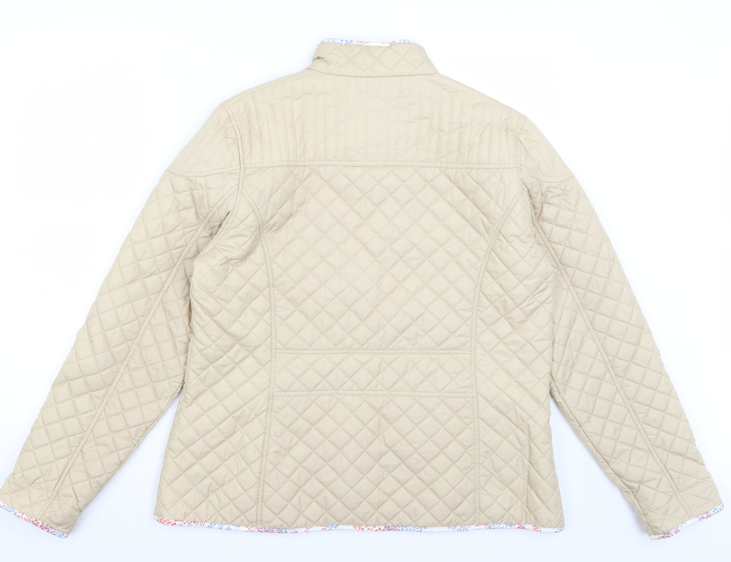 Jack Murphy Womens Beige   Quilted Coat Size 16