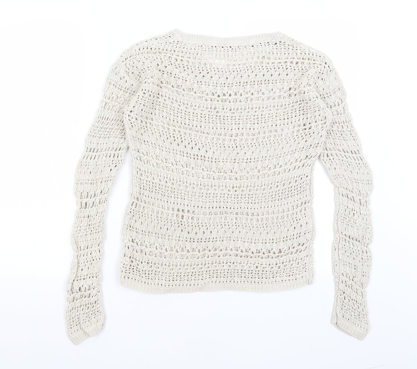 Fat Face Womens Beige   Pullover Jumper Size S