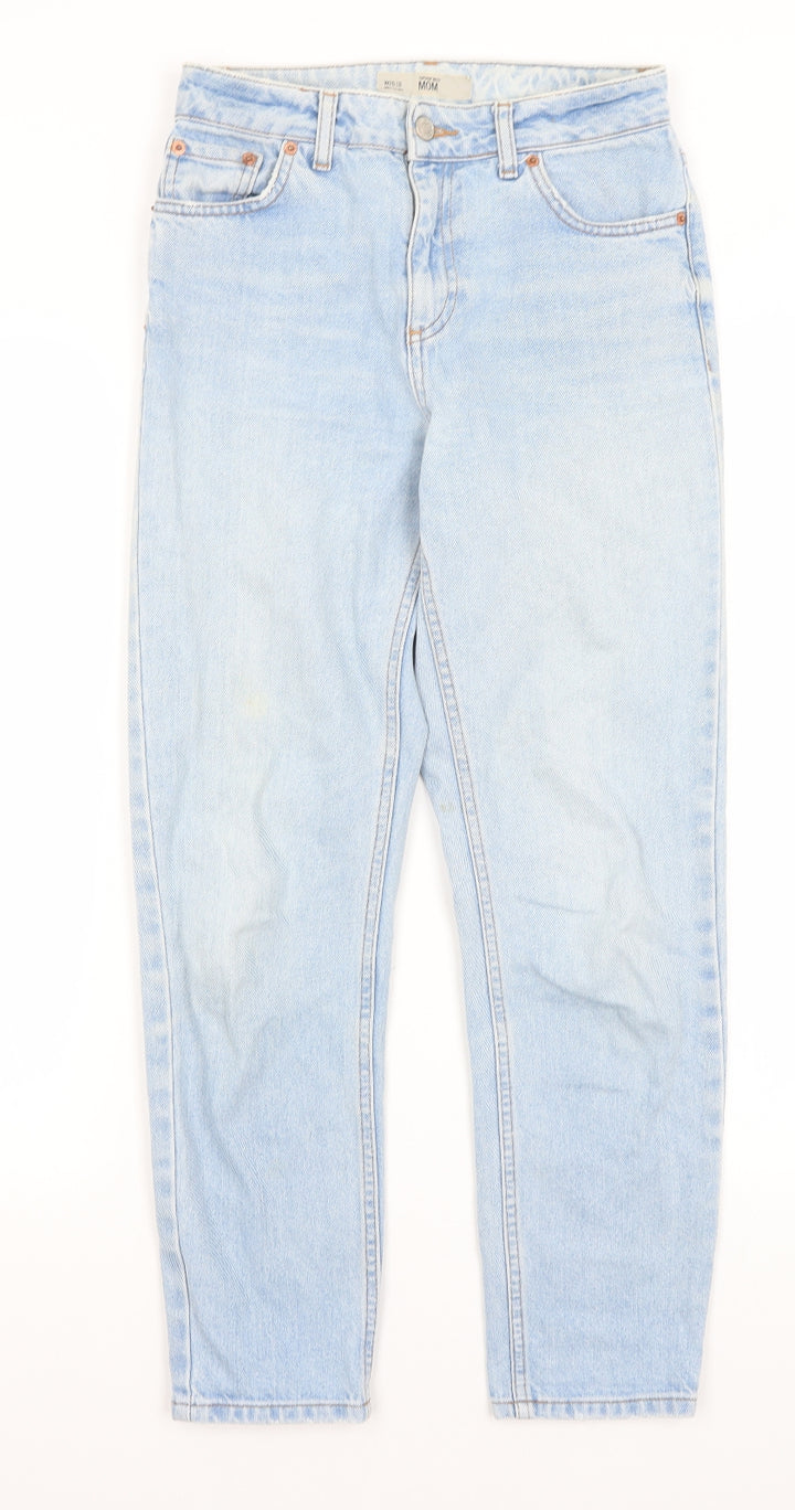 Topshop Womens Blue Mom Jeans Size 26 in L26 in