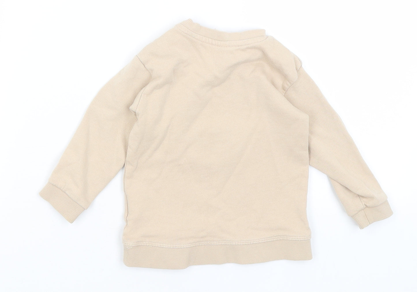 H&M Baby Brown   Pullover Jumper Size 9-12 Months  - Cheetah