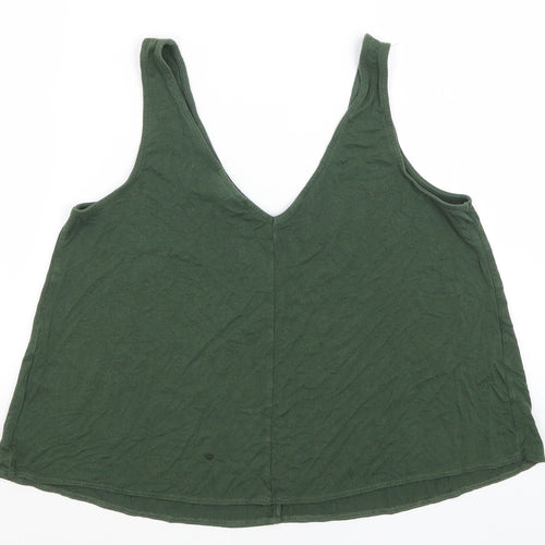 Topshop Womens Green   Basic Tank Size 10