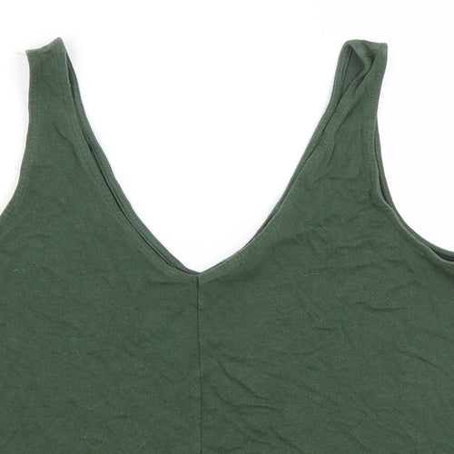 Topshop Womens Green   Basic Tank Size 10
