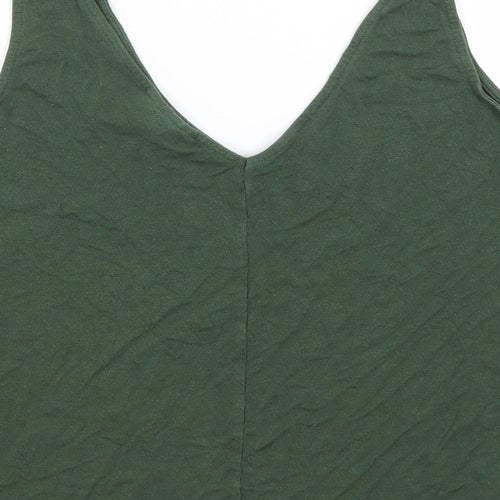 Topshop Womens Green   Basic Tank Size 10