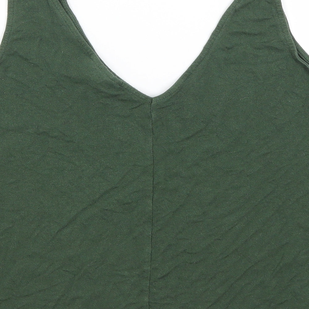 Topshop Womens Green   Basic Tank Size 10