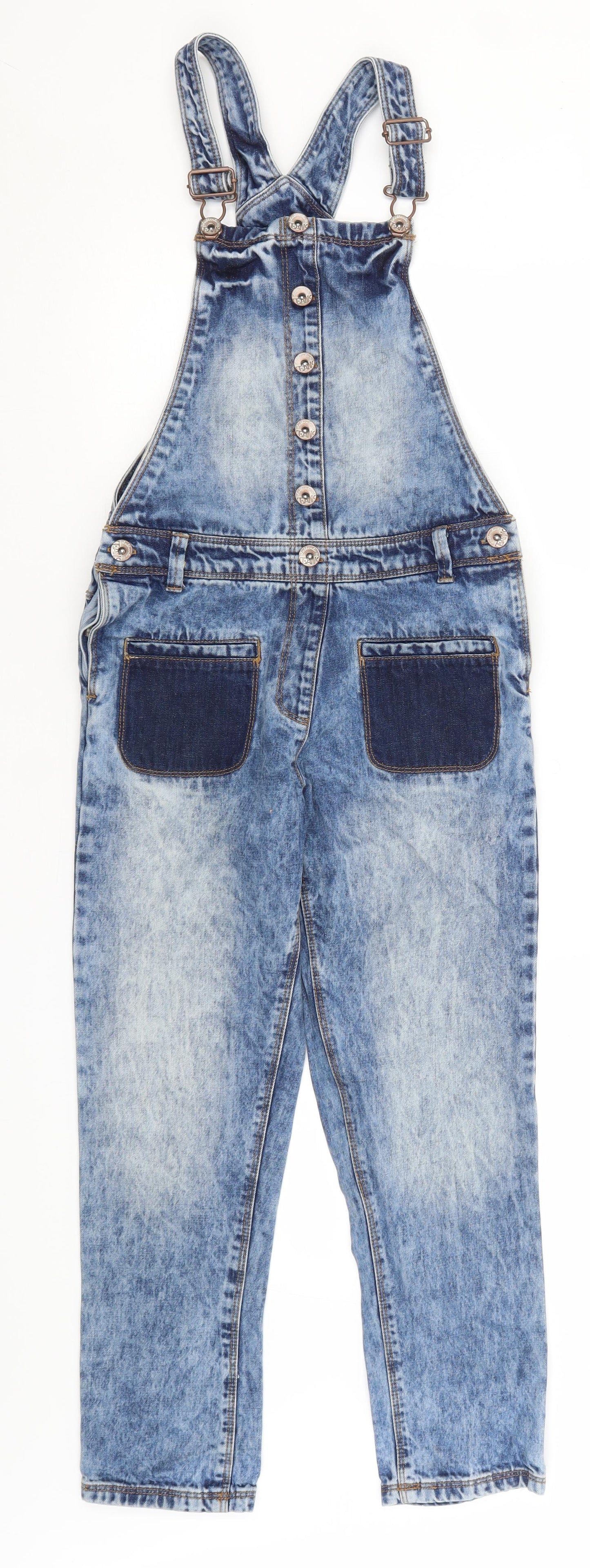 NEXT Girls Blue   Dungaree One-Piece Size 10 Years L22 in