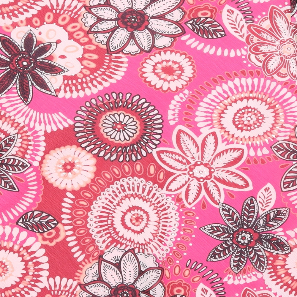 M&S Womens Pink Floral  Basic Blouse Size 20
