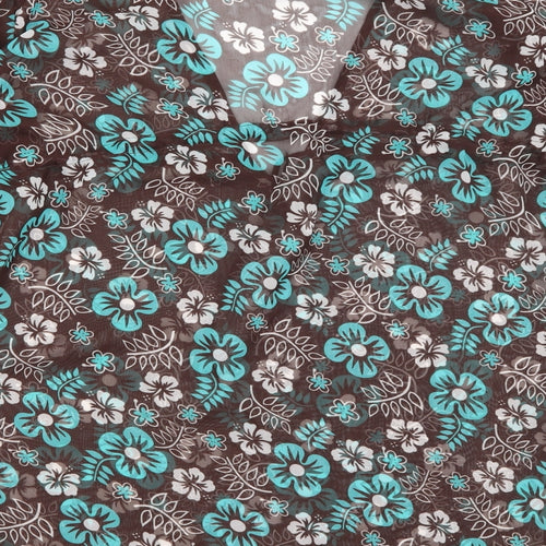 Preworn Womens Brown Floral  Kaftan  Size 14