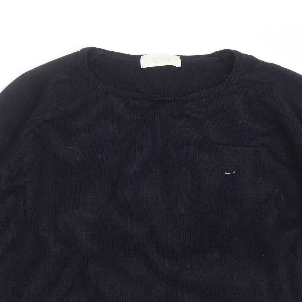 Marks and Spencer Womens Blue  Knit Pullover Jumper Size 16