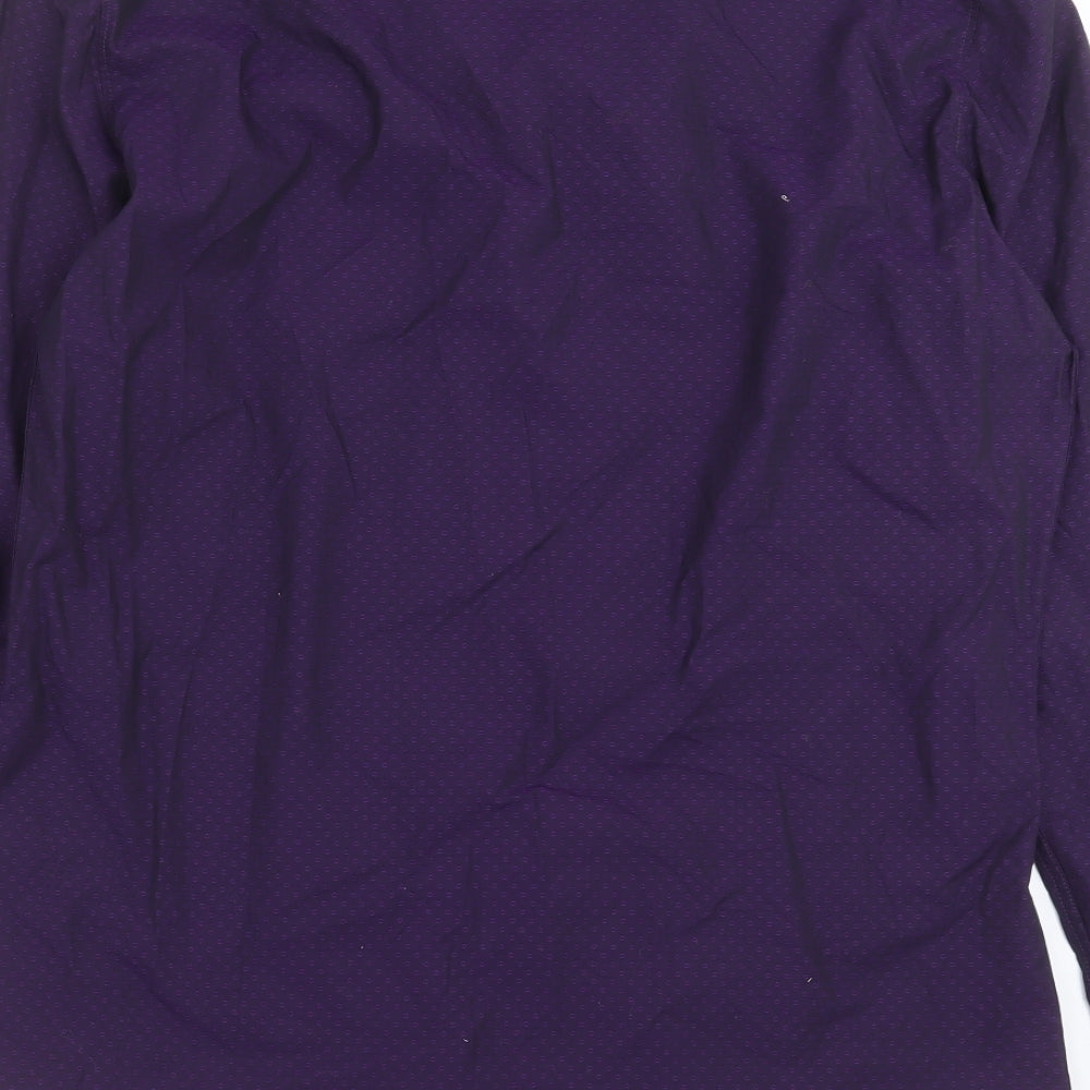NEXT Mens Purple Geometric   Dress Shirt Size L
