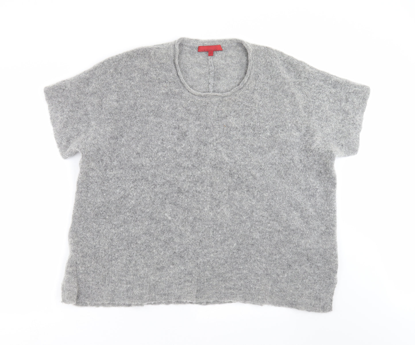 VETONO Womens Grey  Knit Pullover Jumper Size M