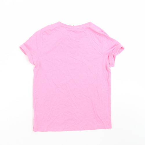 TESCO Girls Pink   Basic T-Shirt Size 10-11 Years  - Buzz lightyear
