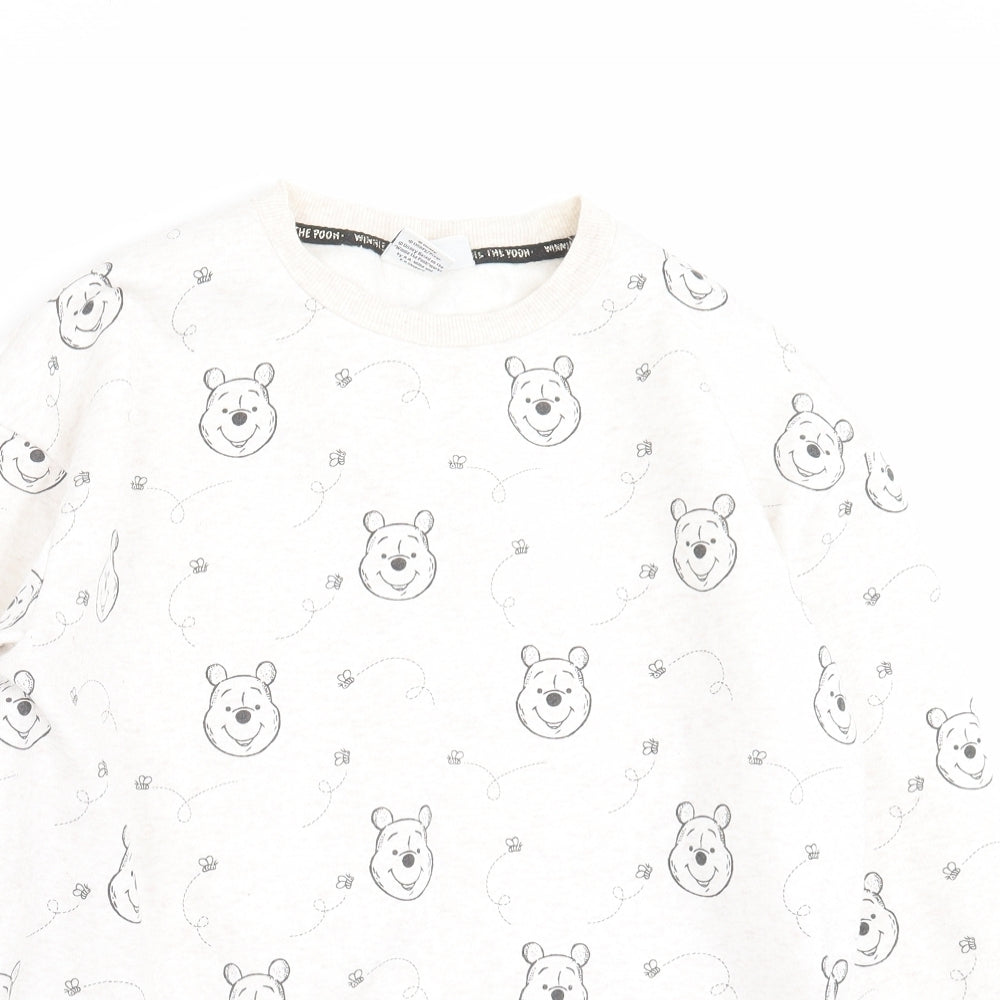 Primark Womens Beige   Pullover Sweatshirt Size S  - Winnie the pooh