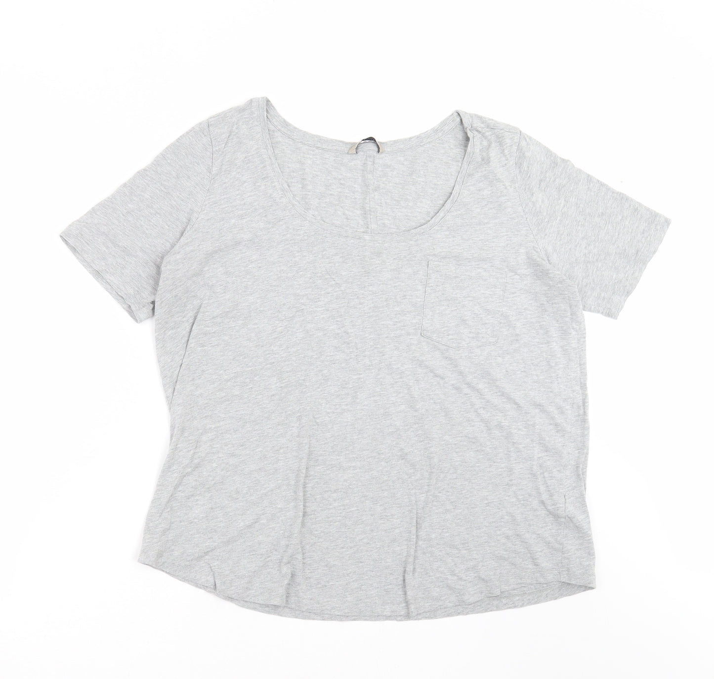 Marks and Spencer Womens Grey   Basic T-Shirt Size 18