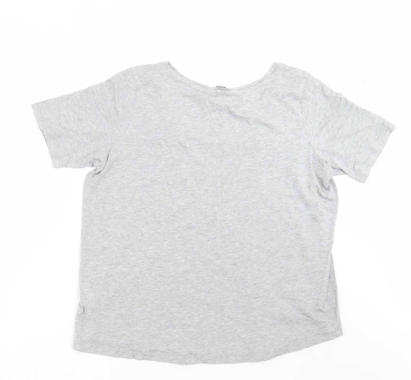 Marks and Spencer Womens Grey   Basic T-Shirt Size 18