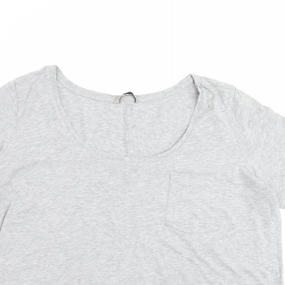 Marks and Spencer Womens Grey   Basic T-Shirt Size 18