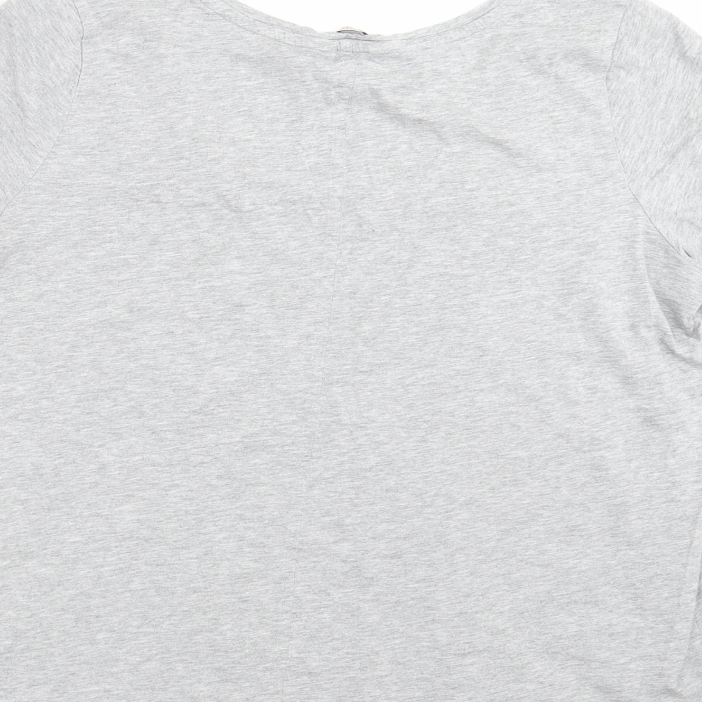 Marks and Spencer Womens Grey   Basic T-Shirt Size 18