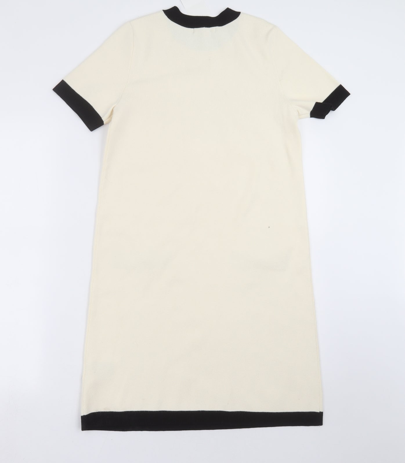 H&M Womens Ivory  Knit Jumper Dress  Size S