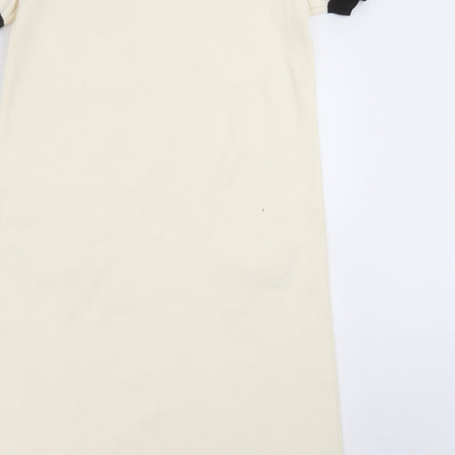 H&M Womens Ivory  Knit Jumper Dress  Size S