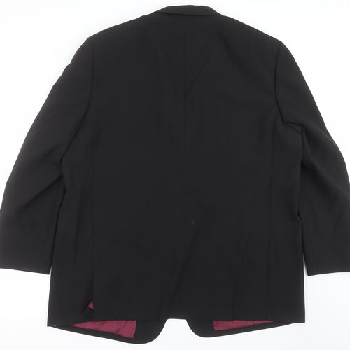 MANSIZE Mens Black   Jacket Suit Jacket Size 50