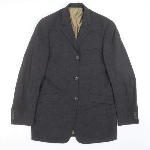Milan Mens Grey   Jacket Suit Jacket Size 38