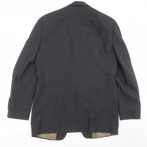 Milan Mens Grey   Jacket Suit Jacket Size 38
