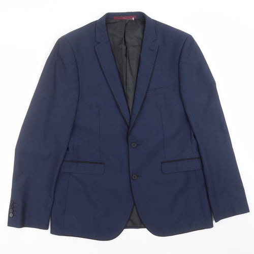 Burton Mens Blue   Jacket Suit Jacket Size 40