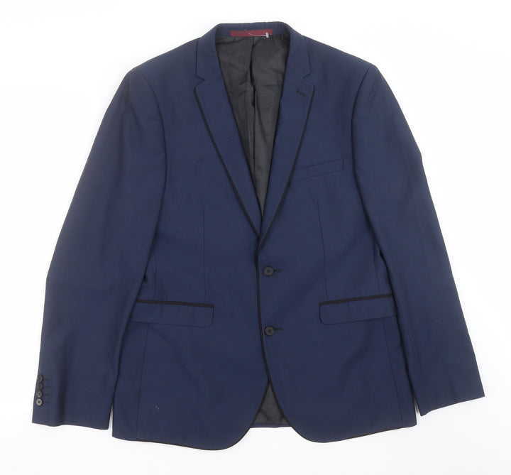 Burton Mens Blue   Jacket Suit Jacket Size 40