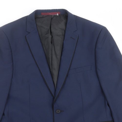 Burton Mens Blue   Jacket Suit Jacket Size 40