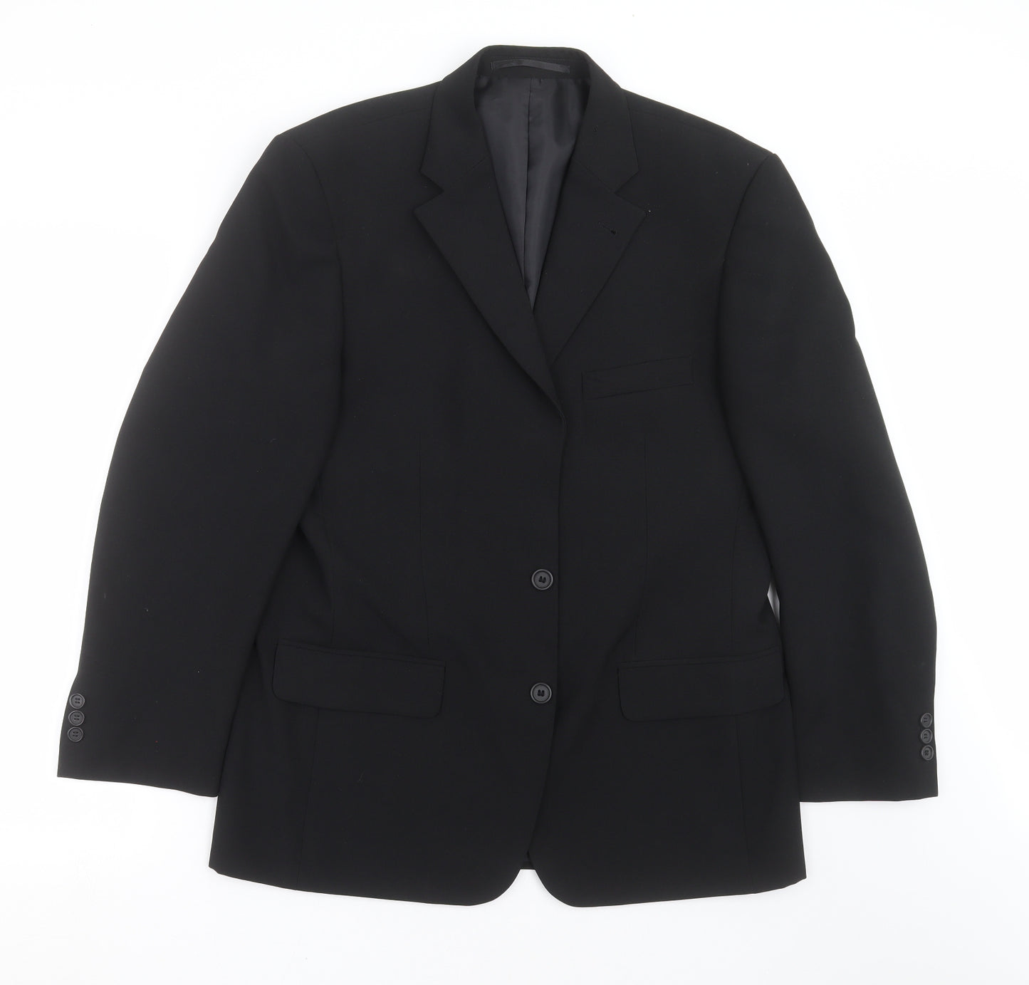 George Mens Black   Jacket Suit Jacket Size 38