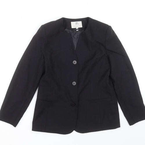 Paul Berman Womens Black   Jacket Suit Jacket Size 12