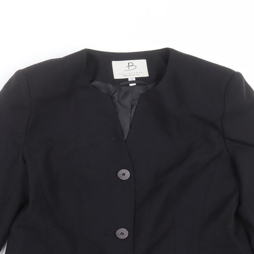Paul Berman Womens Black   Jacket Suit Jacket Size 12