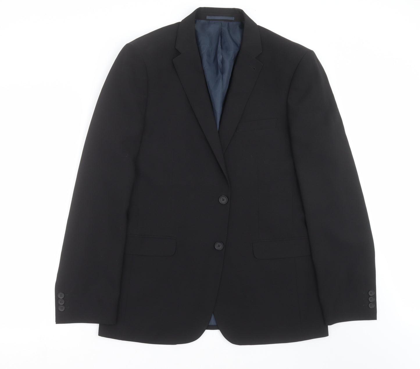 George Mens Black   Jacket Suit Jacket Size 42