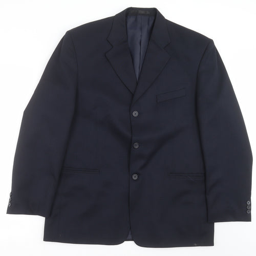 SAVATINI Mens Blue   Jacket Suit Jacket Size 42