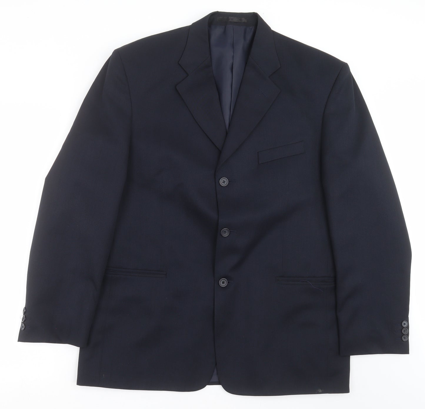 SAVATINI Mens Blue   Jacket Suit Jacket Size 42