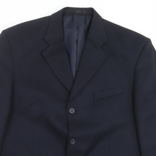 SAVATINI Mens Blue   Jacket Suit Jacket Size 42