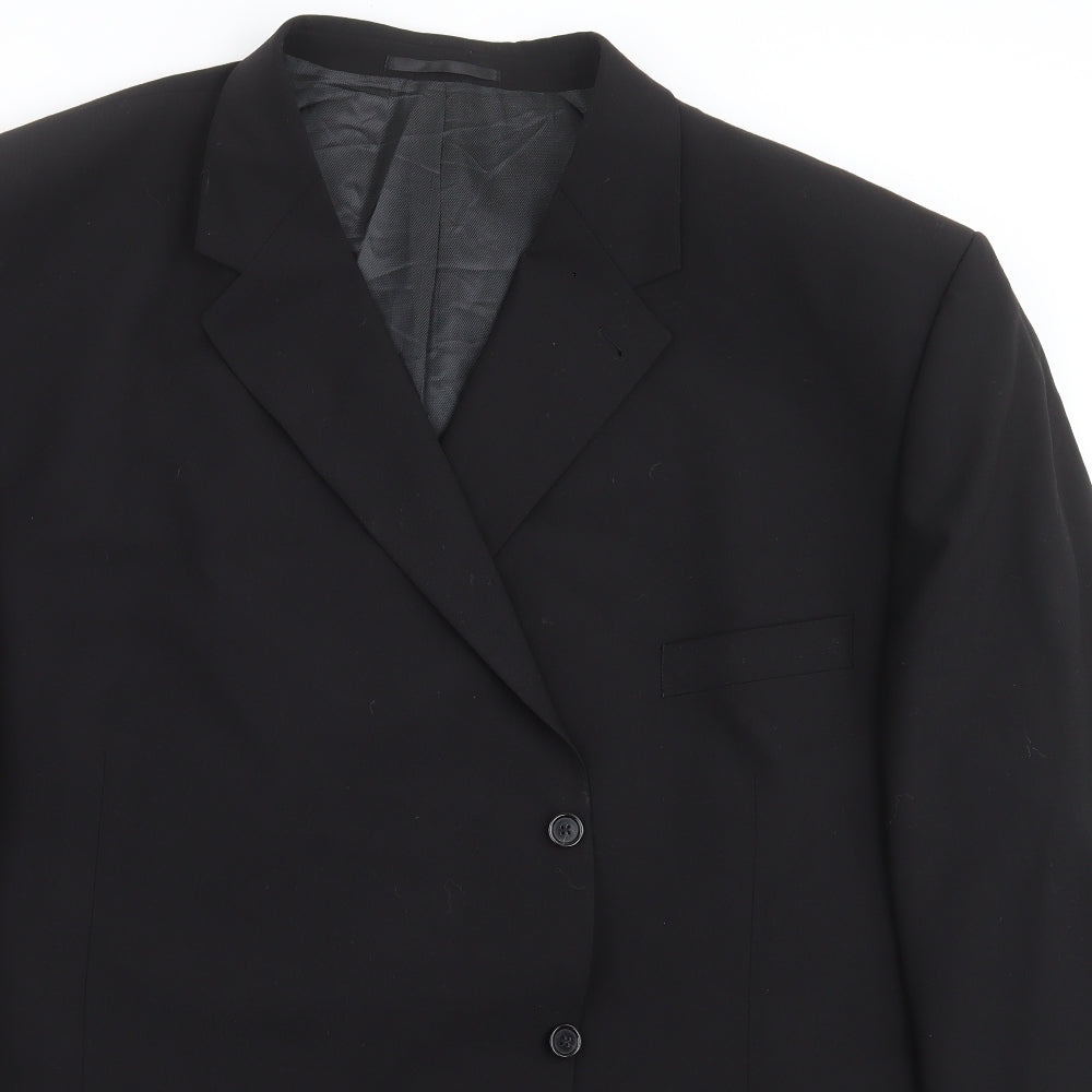 High & Mighty Mens Black   Jacket Suit Jacket Size 60